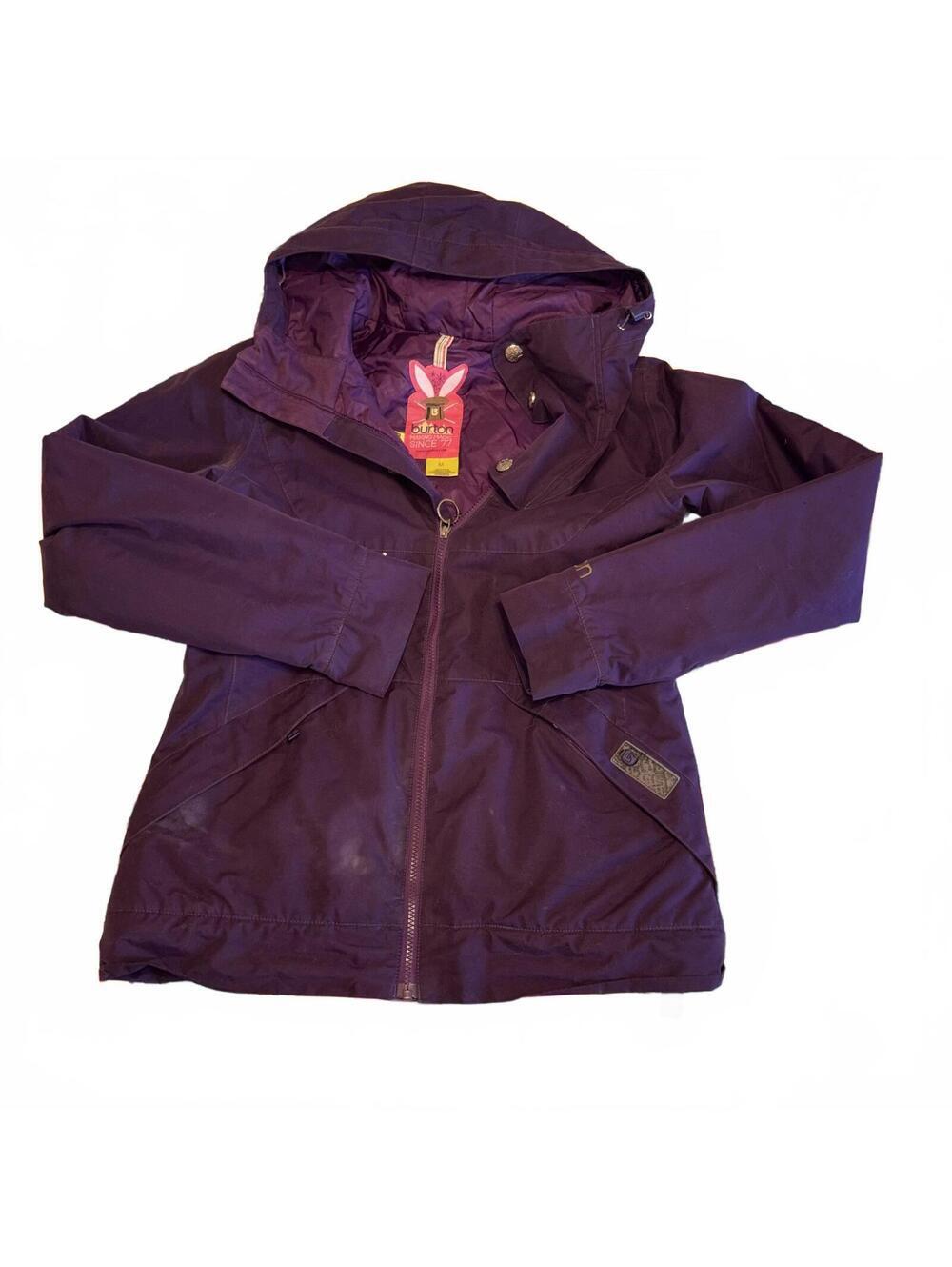 Burton Dryride $220 Women's Medium Purple Hooded Ski Snowboarding Jacket Winter